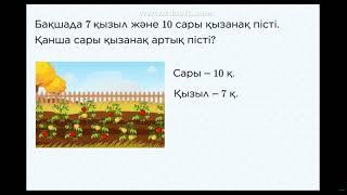 1- сынып Айырмалық салыстыруға берілген есептер