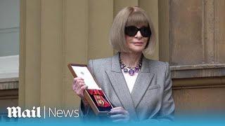 Dame Anna Wintour 'won't stop working' as she gets honour from King Charles