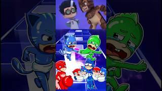 PJ Masks XOwlette Vs Gekko vs Catboy Coffin Dance #tileshop #pjmasks #gekko#owlette#catboy#shorts