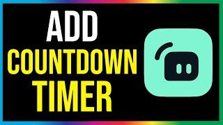 How To Add Countdown Timer to Streamlabs OBS (QUICK & EASY)