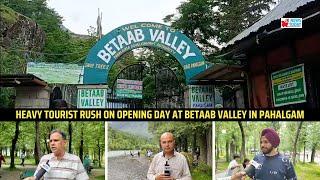 Heavy tourist rush on opening day at Betaab Valley in Pahalgam | JK News Today