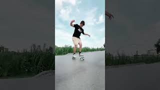 Satisfying trick on freeskates 