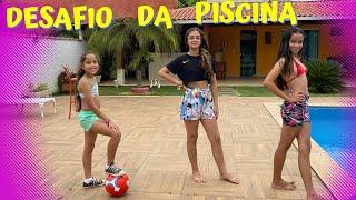 "DESAFIO DA BOLA: ACERTANDO O ALVO NA PISCINA COM AS AMIGAS!"