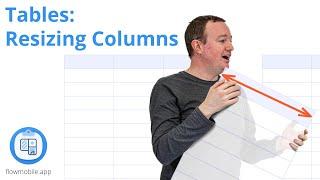Tables :: Resizing Columns