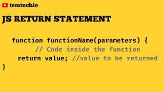 JavaScript Return Statement - All you need to know!