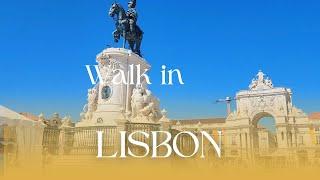 Walking Tour Lisbon: Commerce Square to Castelo de São Jorge – Alfama Streets in 4K #lisbon