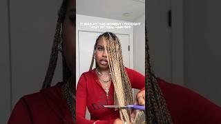 Gurlll let’s take down these 1 month old braids #braidtakedown #protectivestyles #braids #longhair