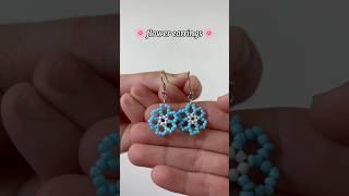 beaded flower earrings 