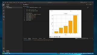 como USAR MATPLOTLIB en VISUAL STUDIO CODE 