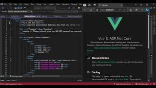 Vue and ASP.Net Core using Visual Studio 2022 (Vue JavaScript Getting Started )