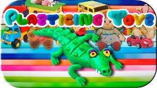 Play doh  crocodile, пластилиновый крокодил, kids toy, лепка для детей.