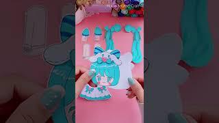 DIY moving kawaii anime doll | Moving Paper Toys #short #art #youtubeshorts