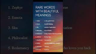 Rare words with beautiful meanings #viral #youtubeshorts #grammar #vocabulary #englishconversation