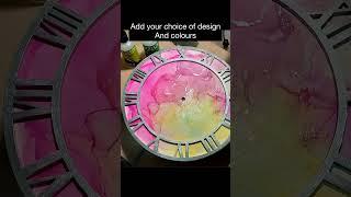 How to make a resin wall clock? #resinclock #epoxyclock #resinart