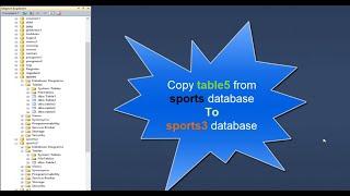 Code copy table from one database to another database in sql server