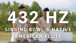 Singing Bowl & Native American Flute | 432Hz Frequency Heals All Body Damage, Sounds For Deep Sleep