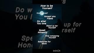 be yourself #life #leisure #selfcare