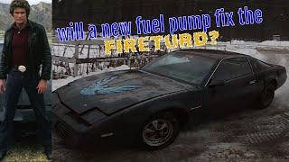 1982 PONTIAC FIREBIRD PARKED IN A FIELD SINCE 1993! Fuel pump replacement and some snow hooning....