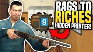 DISGUISING MONEY PRINTER AS A PROP - Gmod DarkRP | Rags to Riches #11