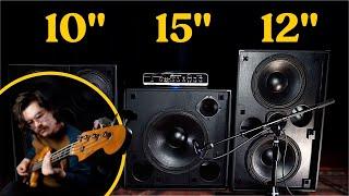 10 vs 15 vs 12: Does bass speaker size matter?