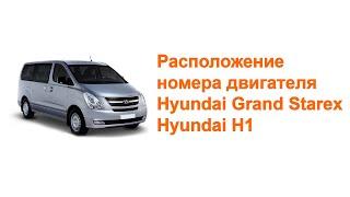 где номер двигателя Hyundai Grand Starex