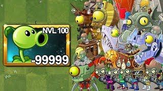 Plants Vs Zombies 2 Lanzaguisante Nivel 100 Vs Todos los Zombots