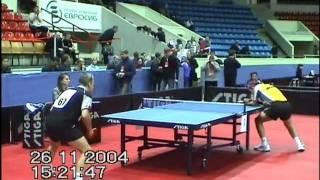 Russian OPEN 2004 table tennis Saveliev A.- J.M. SAIVE