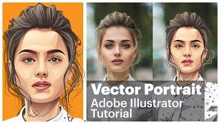 make vector portrait | adobe illustrator tutorials