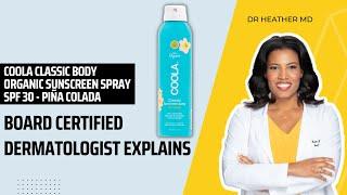 Coola Classic Body Organic Sunscreen Spray SPF 30   Piña Colada