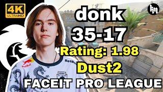 donk (35-17) Play FPL w/kyousuke (Dust2) | FACEIT Ranked | Oct 18, 2024 #cs2 #pov