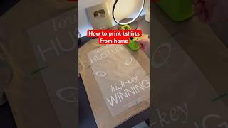 Learn how to print tshirts at home - link in my channels description  #tshirt #business #startup