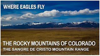 An Aerial View of the Sangre de Cristo Mountains in Colorado