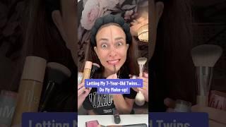 Letting my twin girls do my makeup  #makeup #garzacrew #twinmom