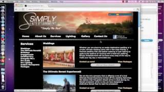 Simply Entertainment Website Walkthrough [ www.simplyent.com ]