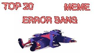 Top 20 meme Error sans/Топ 20 меме Эррор санс