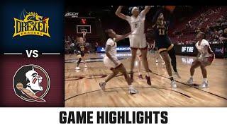 Drexel vs. Florida State Game Highlights | 2024-25 ACC Women's Basketball