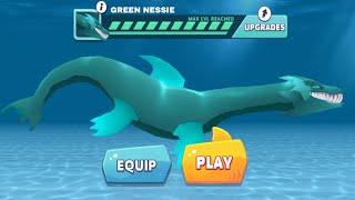 NEW GREEN NESSIE UNLOCKED AND GAMEPLAY - Hungry Shark Evolution