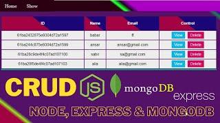  Complete CRUD Application with Node, Express & MongoDB [2022]