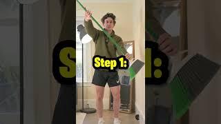 I Tried the IMPOSSIBLE Broom Challenge, and THIS Happened  #shorts