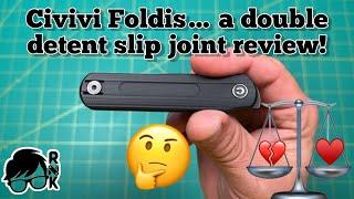 Review/impressions of the unique Civivi double detent slipjoint Foldis knife… does it work?