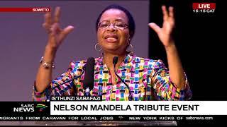 Graça Machel addresses the Is'thunzi Sabafazi event