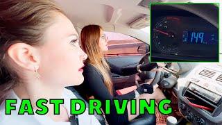 VIKA IRINA VERY FAST DRIVING 4K  HDR  Dolby Vision  pedal pumping revving stuck cranking