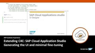 Creating the UI - Extending SAP Cloud for Customer