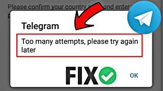 Fix: Telegram Too many attempts Please try again later Problem Solved