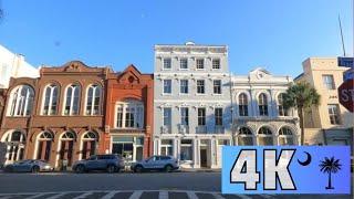 4K Driving Downtown Charleston SC