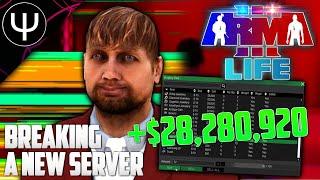 How We Destroyed a NEW Server's Economy TWICE! — ARMA 3 Life