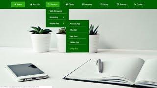 How To Make Drop Down Menu Using HTML And CSS | HTML Website Tutorials