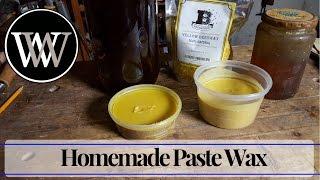 How-to Make Paste Wax For a Hand Tool woodworking finish - Beeswax and Linseed Oil