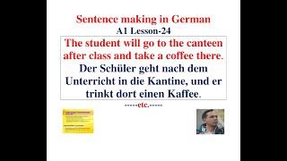 Learn German in English with Sarfuddin Ahmed | A1 Lesson 24: Easy way to make German Sentences