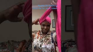 Quick turban #turban #headwrap  #tutorial #trending #goviral #youtube #viral #fashion#howto #style